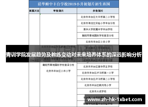 青训学院发展趋势及教练变动对未来培养体系的深远影响分析 青训学院发展趋势及教练变动对未来培养体系的深远影响分析